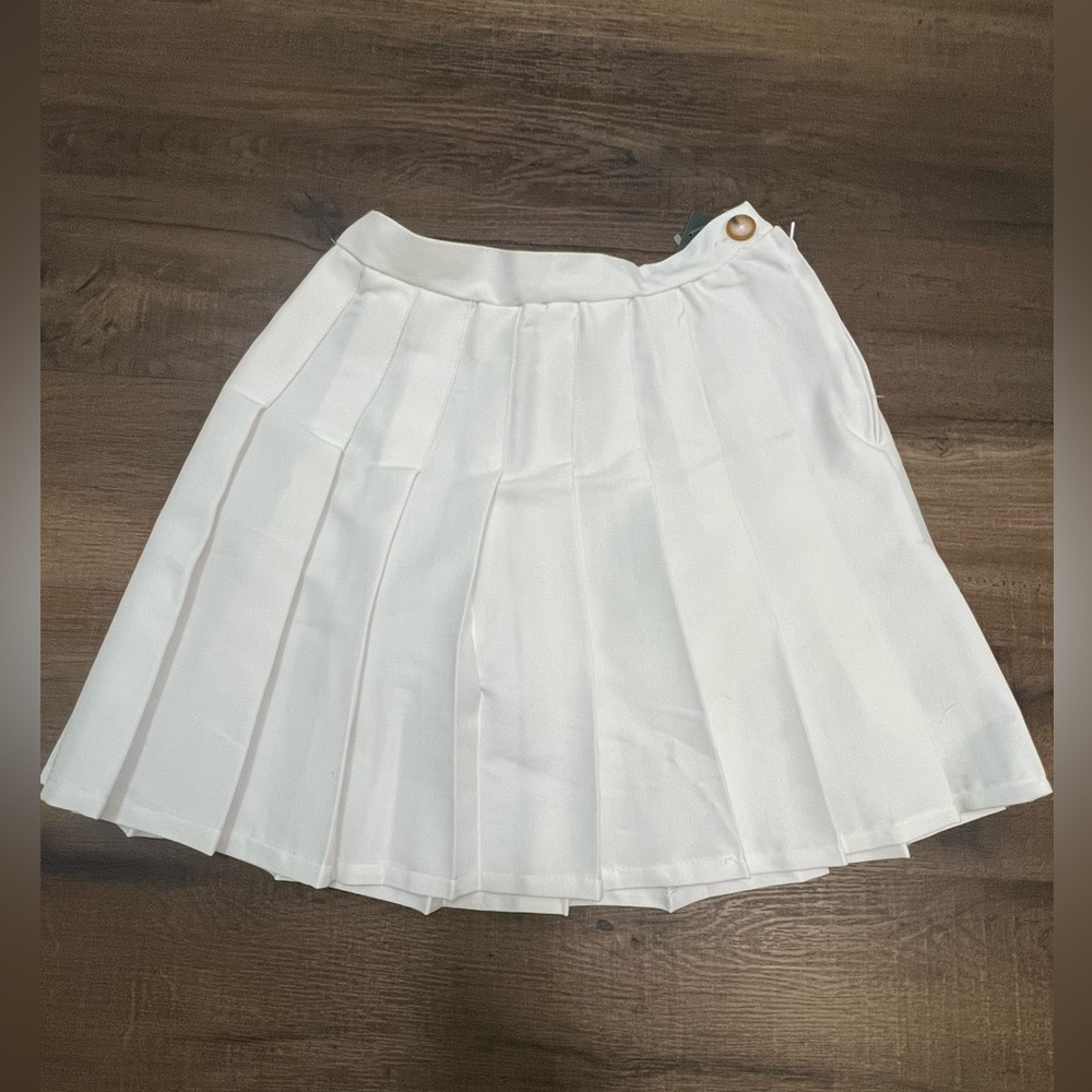 NWT Target Wild Fable Pleated White Mini Tennis Skirt - Picture 2 of 9